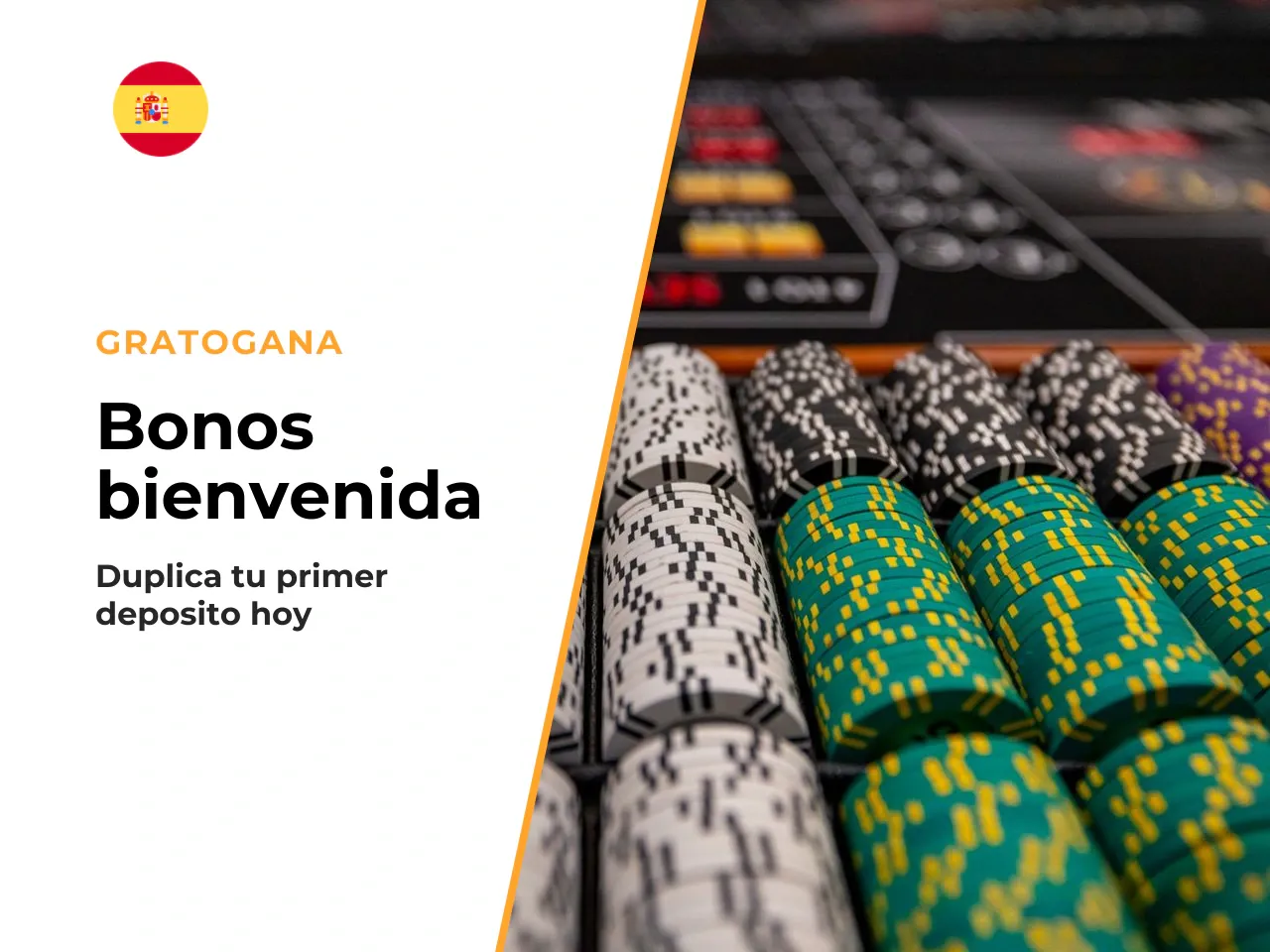 Bono de bienvenida y bonos con depósito. El bono de primer depósito duplica al 100 % tu ingreso hasta un máximo de 200 € utilizando el código **BONO100**. Requiere un depósito mínimo de 10 €. **Condic