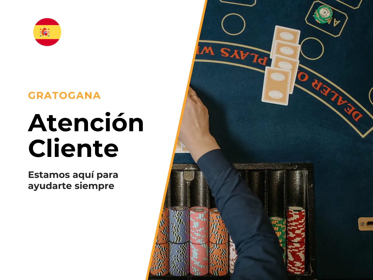 Servicio de atención al cliente. Gratogana ofrece varios canales de contacto: