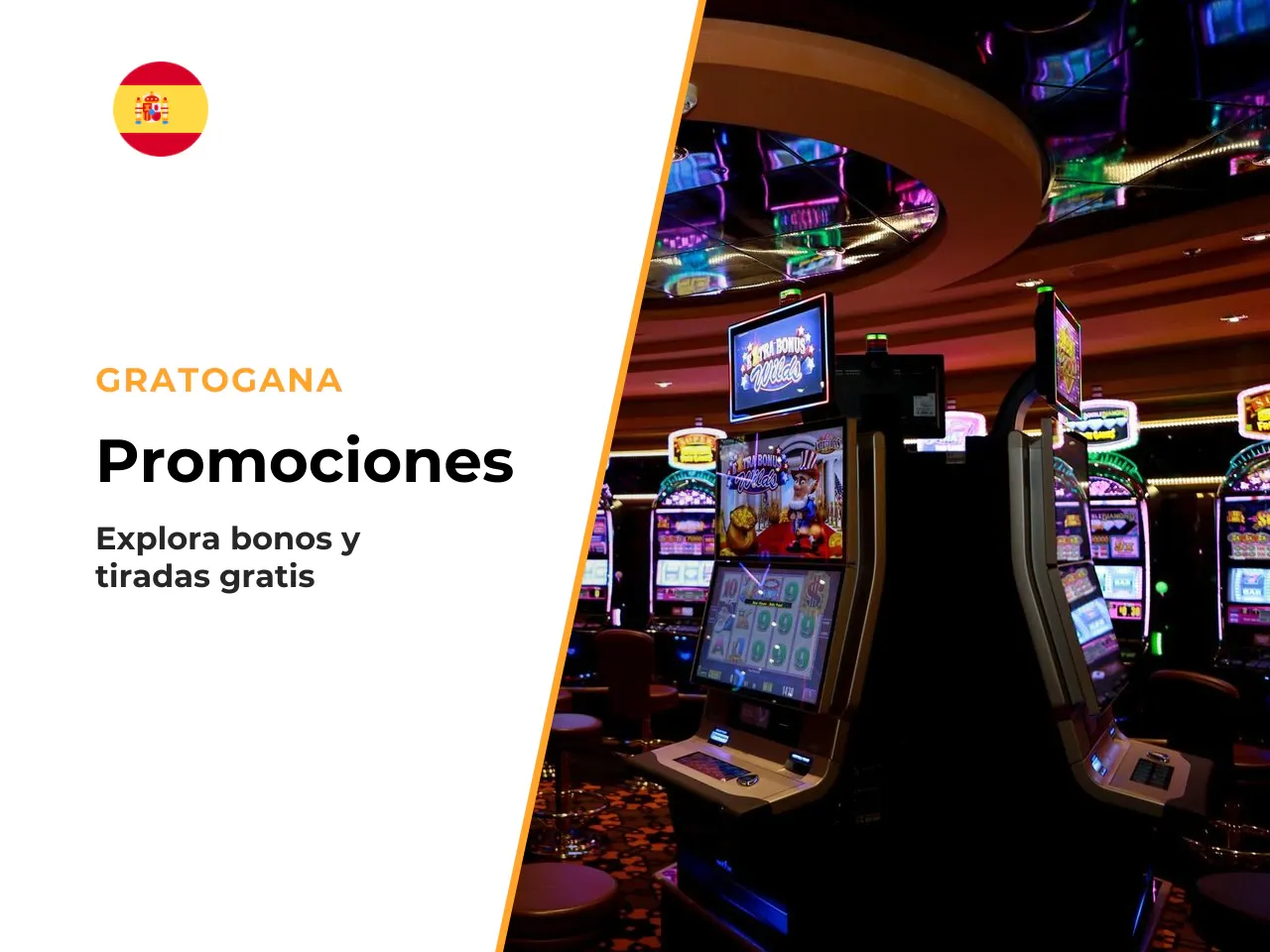 Qué incluyen las promociones GratoGana. El catálogo promocional de GratoGana se estructura, según la información disponible en 2026, en tres pilares: un **bono sin depósito de 50 tiradas gratis** para