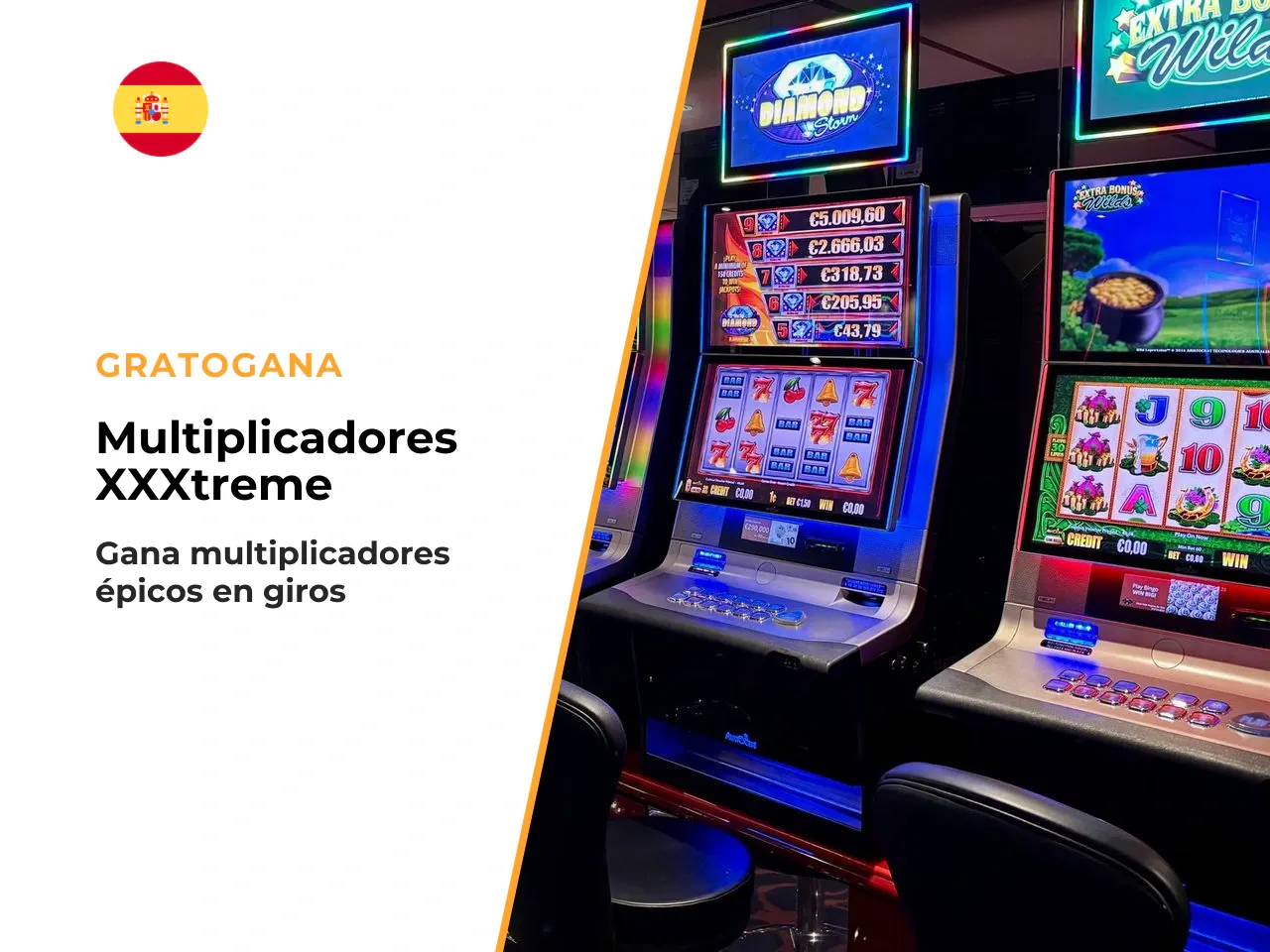 XXXtreme introduce **Wilds aleatorios** que pueden aparecer después de cualquier giro en los rodillos 2, 3 y 4, cada uno con un multiplicador aleatorio (×2, ×3, ×5, ×10, ×25, ×50, ×100 o ×150). Varios