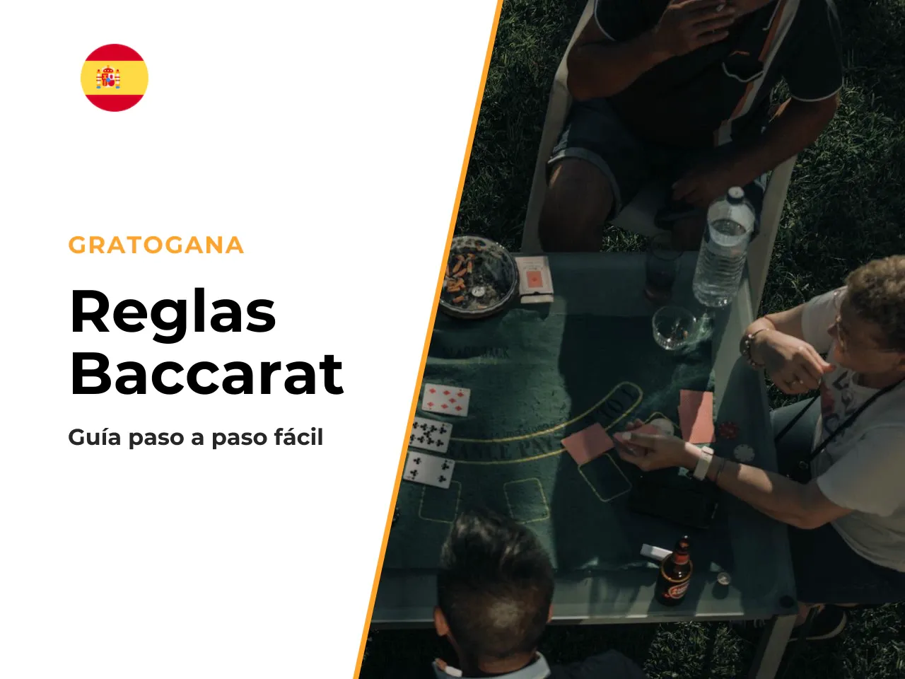 Cómo funciona una partida paso a paso. Para entender cómo se juega al baccarat, basta con saber que el objetivo es sumar puntos cerca del 9 con dos o tres cartas. Las cartas del 2 al 9 valen su número